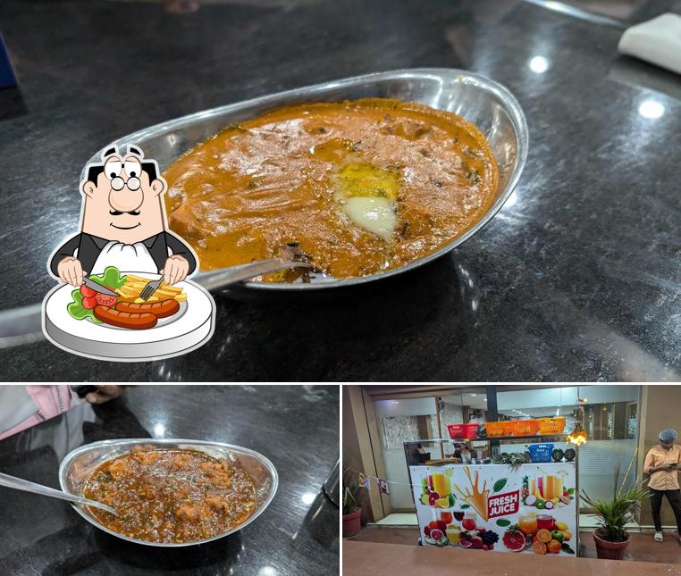 Creme brulee at Hotel New Udupi Palace