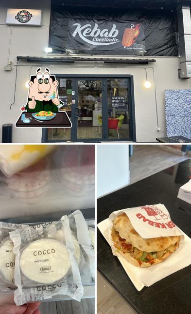 Questa è la immagine che presenta la cibo e esterno di Chez Nadir Kebab, pizza,tacos