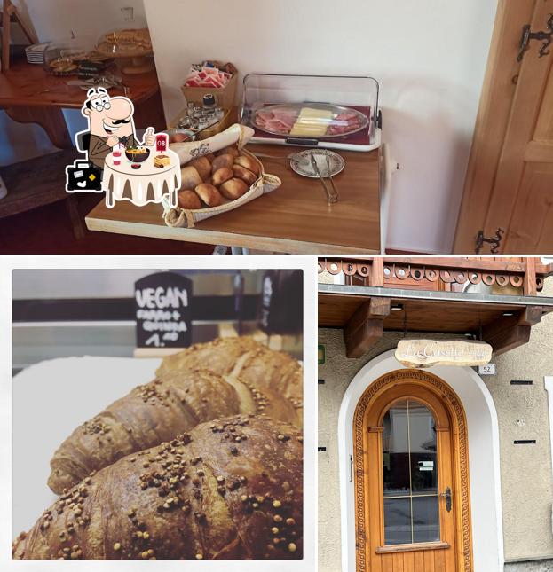 La cibo e esterno del ristorante