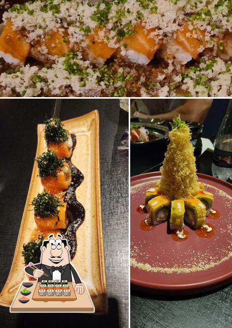 Sushi é um popular cozinha originário do Japão