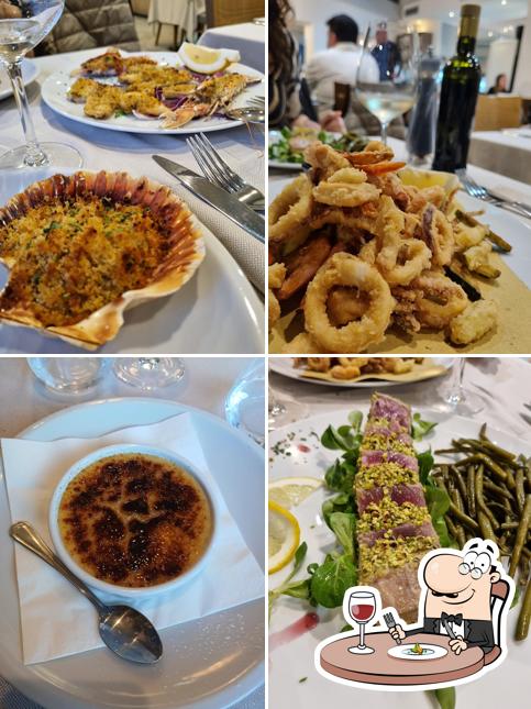 Creme brulee al Ristorante Blue Marlin