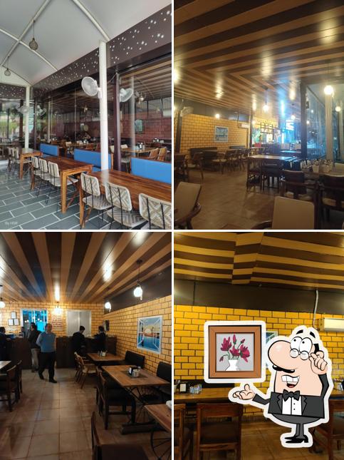 The interior of Dhaba Delight (Veg Restaurant)