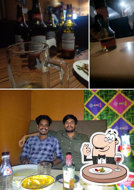 Food at Siri restaurant and elite bar