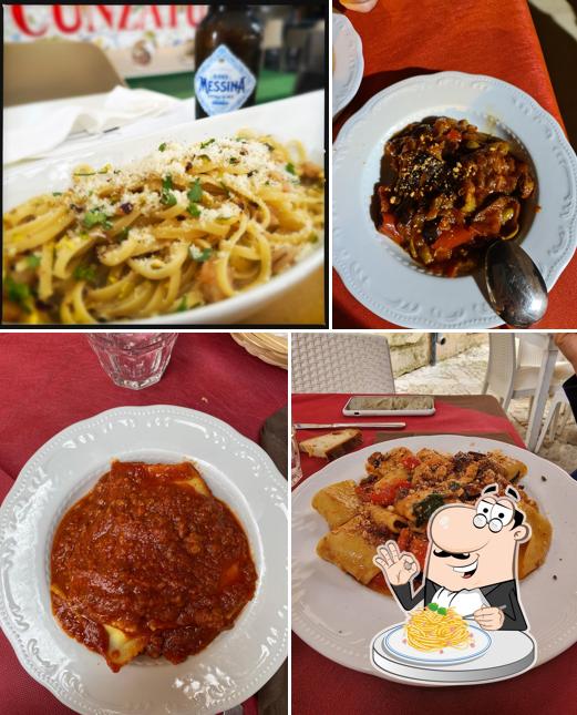 Spaghetti alla carbonara al Trattoria La Carretteria