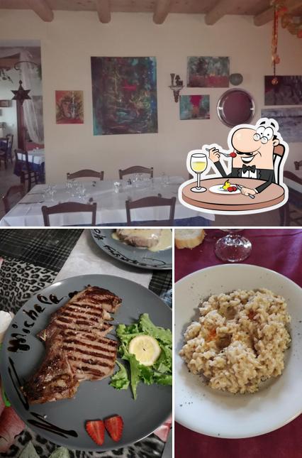 La immagine di cibo e interni da Country House
