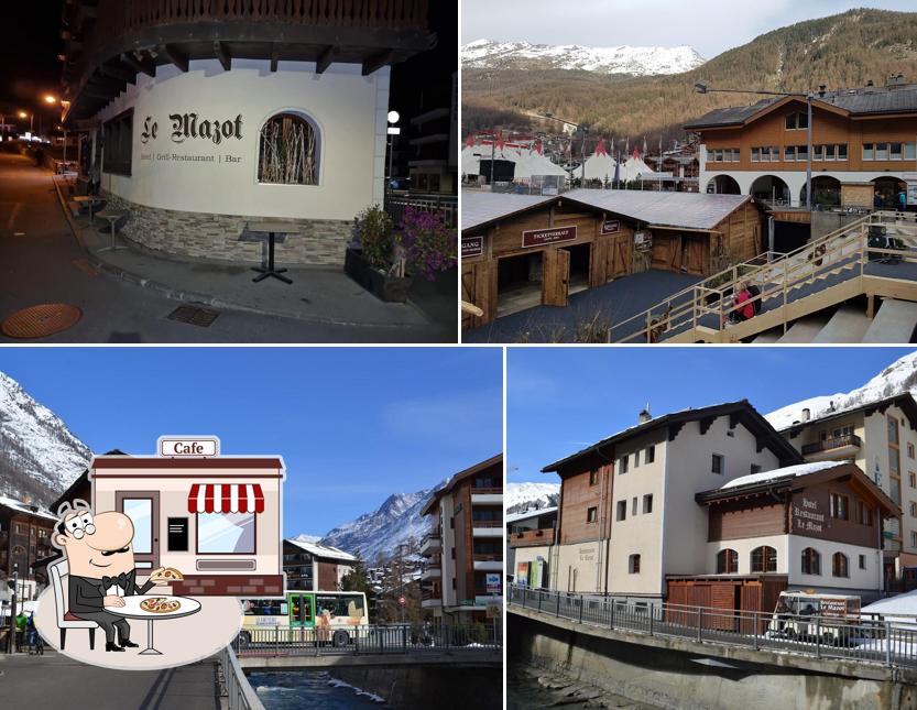 Puoi goderti l'aria fresca dal dehors di Mazot Zermatt - Hotel Grill-Restaurant Bar