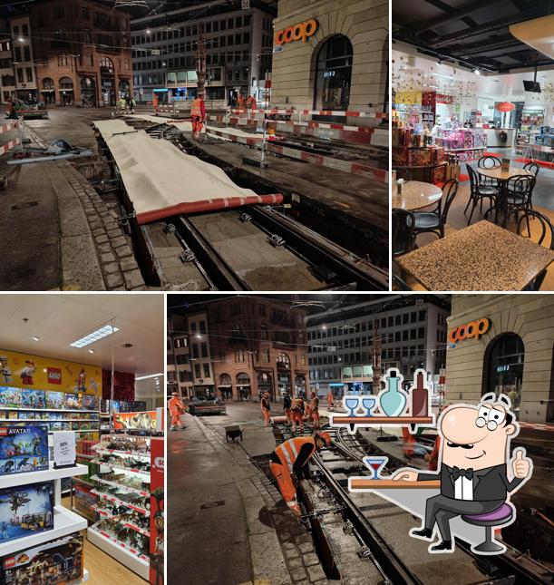 Gli interni di Coop Supermarkt City Basel Marktplatz Food