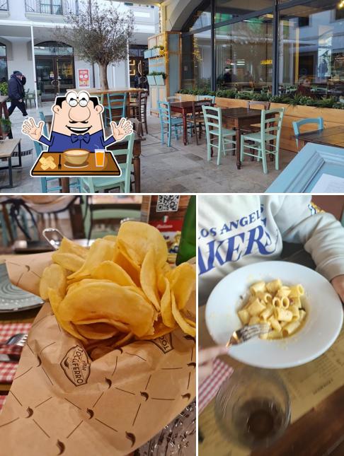 La cibo e interni del ristorante