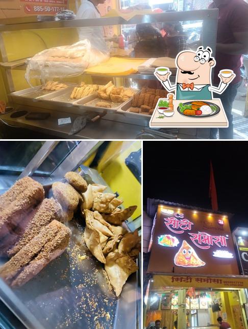 The image of food and interior at City Samosa - Pimpri