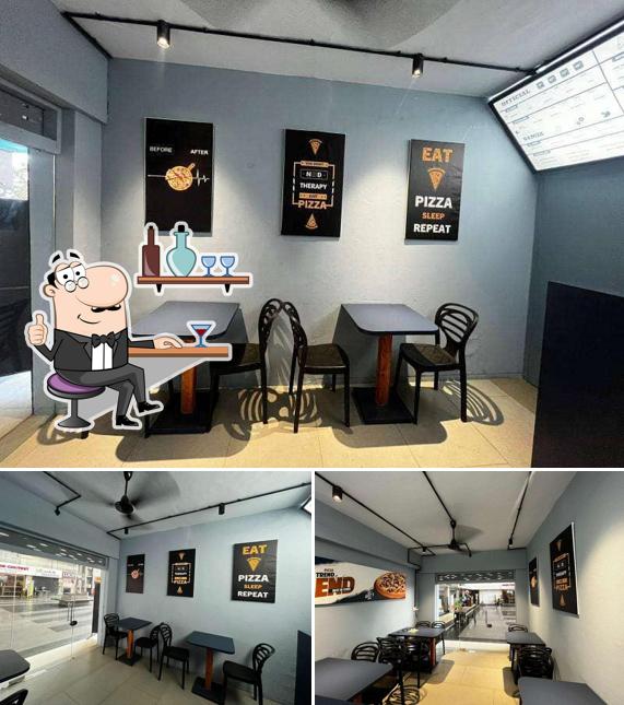 The interior of Pizza Petika VIP ROAD VESU
