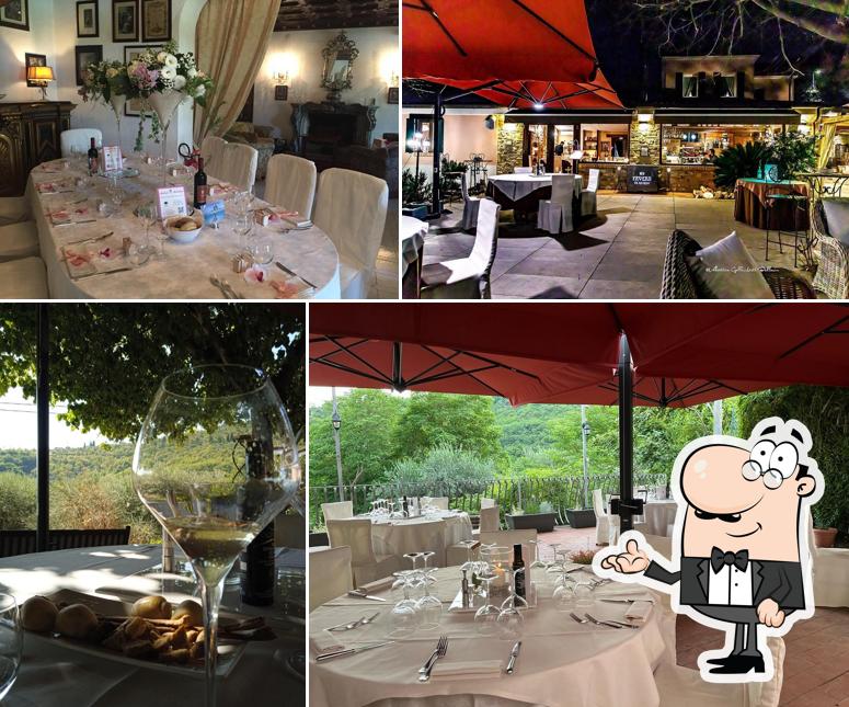 Gli interni di Tavern di Arquà