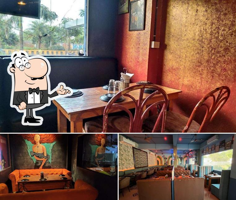 The interior of Bombay Velvet Lounge Bar & Cafe