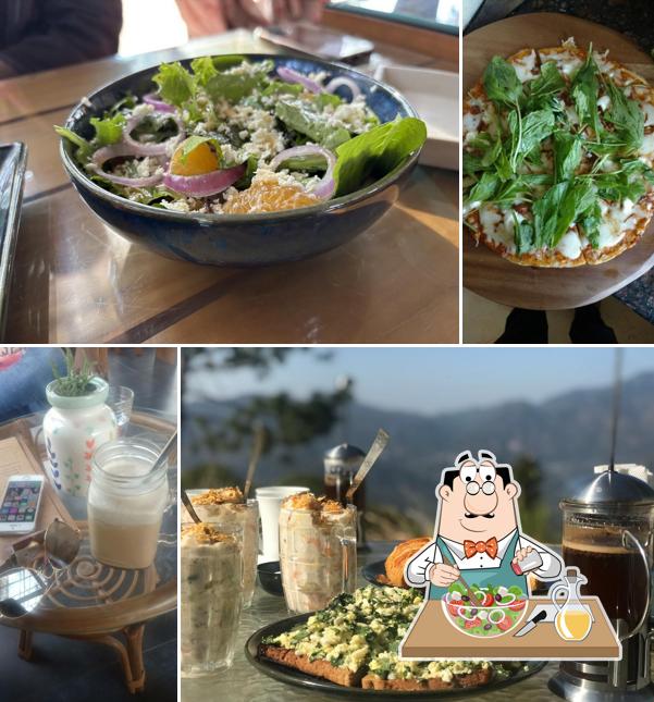Greek salad at Babs' Cafe In The Woods; by advance reservation only