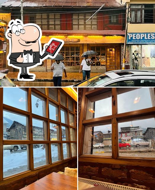 You can get some fresh air at the outside area of Café Log Inn