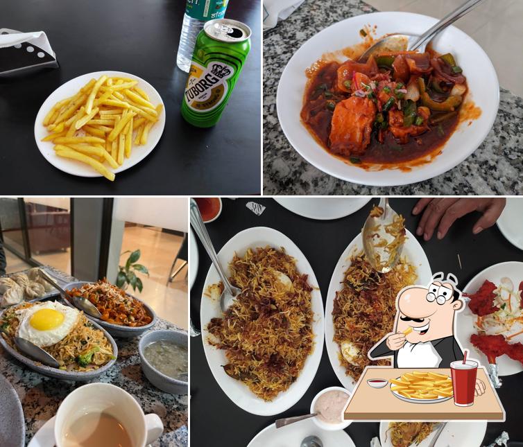 French fries at King Cafe & Restaurant