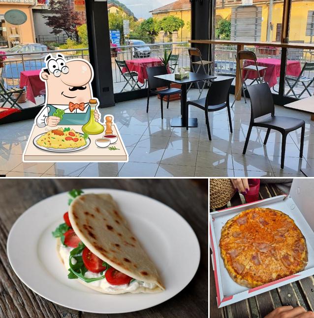 La cibo e interni del ristorante