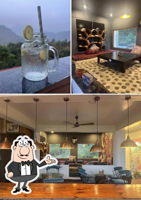 Check out the image depicting interior and food at The Wood Touch Cafe & Resort