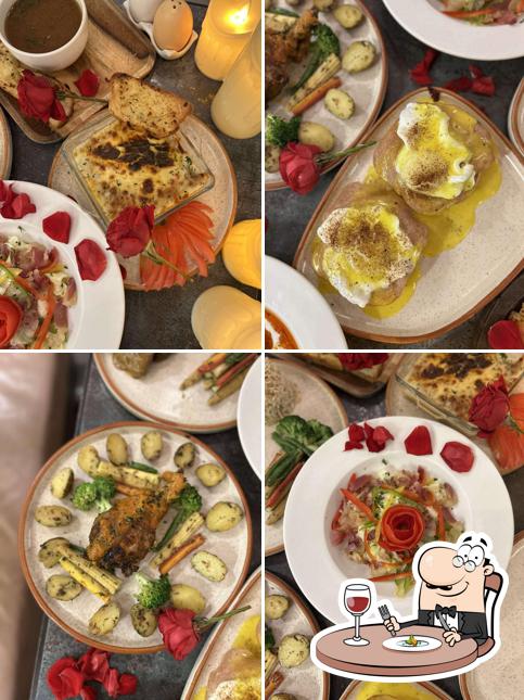 Food at cafe the eggspresso