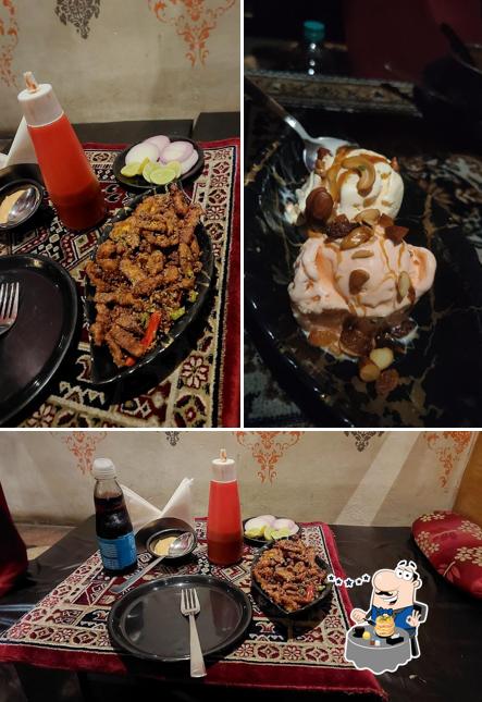 Food at The Zaitoon family restaurant and mandi
