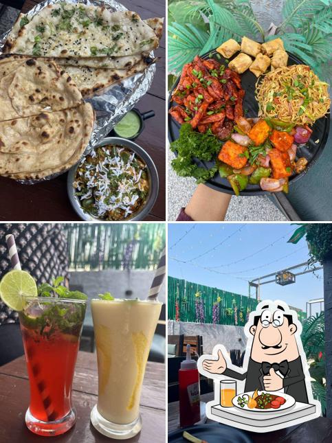 Take a look at the picture showing food and drink at Urban Jungle
