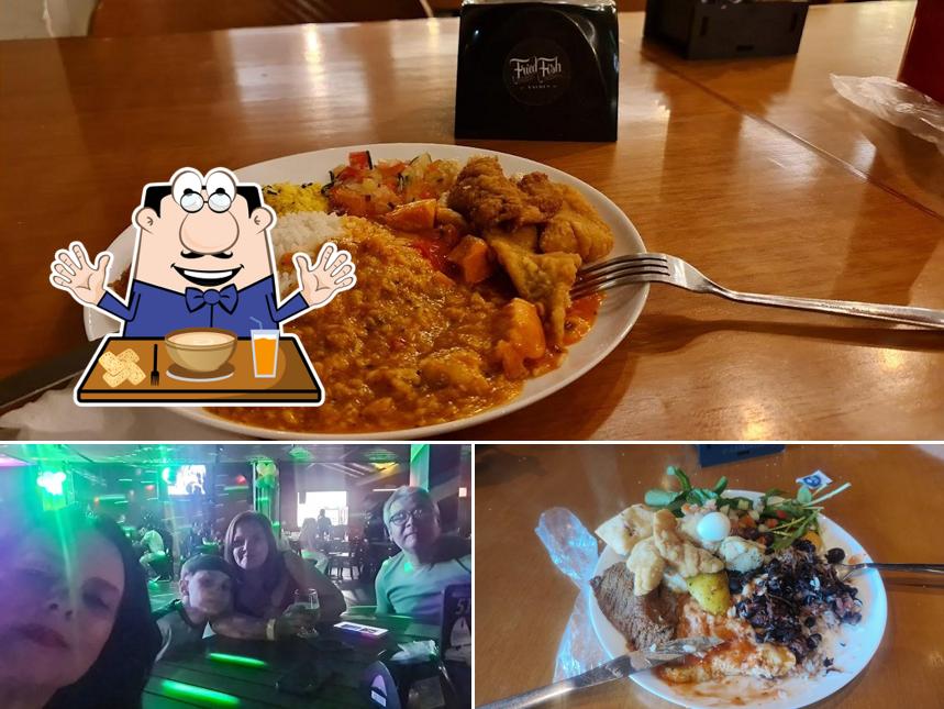 Comida em Fried Fish Nações