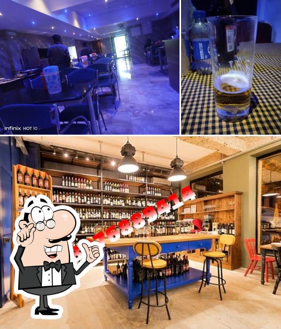 The interior of Krishna Bar& Wine