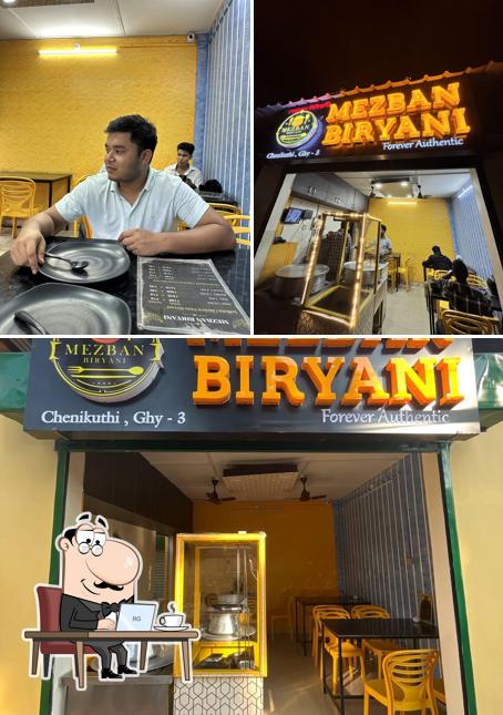 The interior of Mezban biryani
