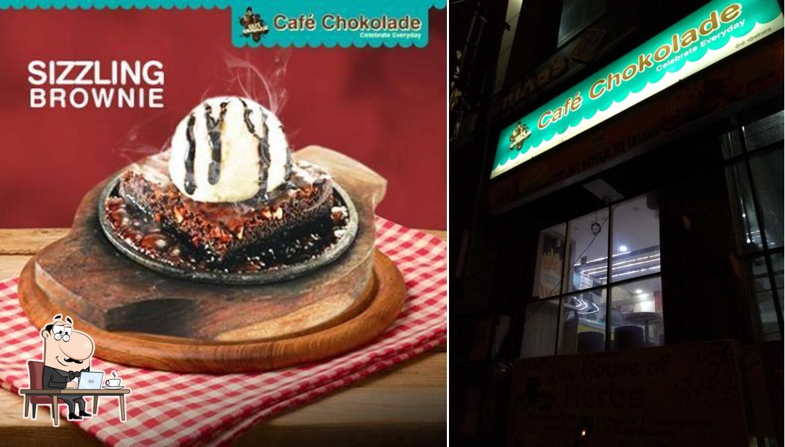 The interior of Cafe Chokolade