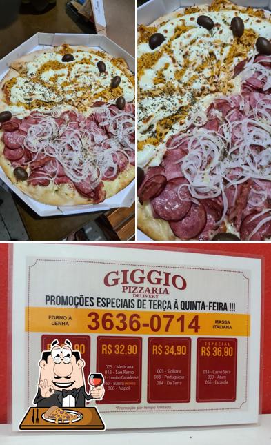 Experimente pizza no Giggio Pizzaria