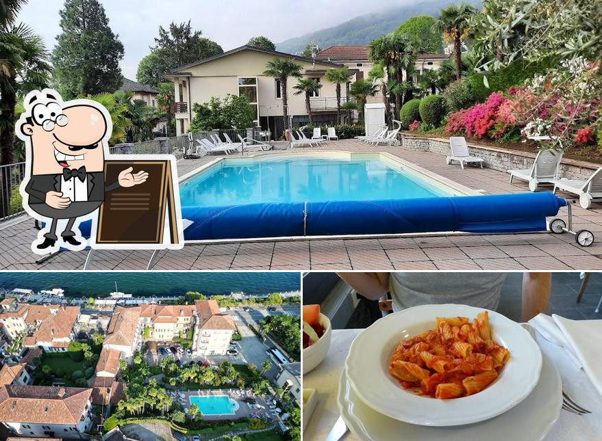 La foto di esterno e cibo da Hotel Beau Rivage