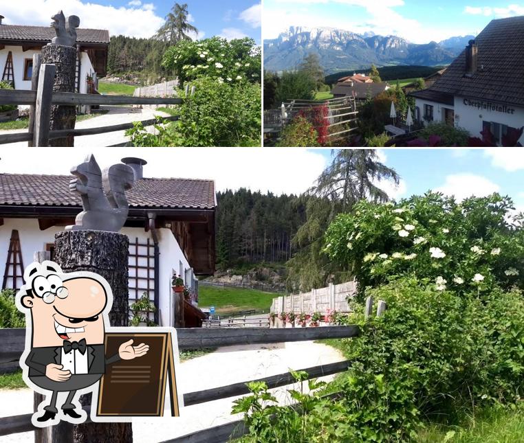 Goditi la vista dall'area esterna di Oberpfaffstallhof