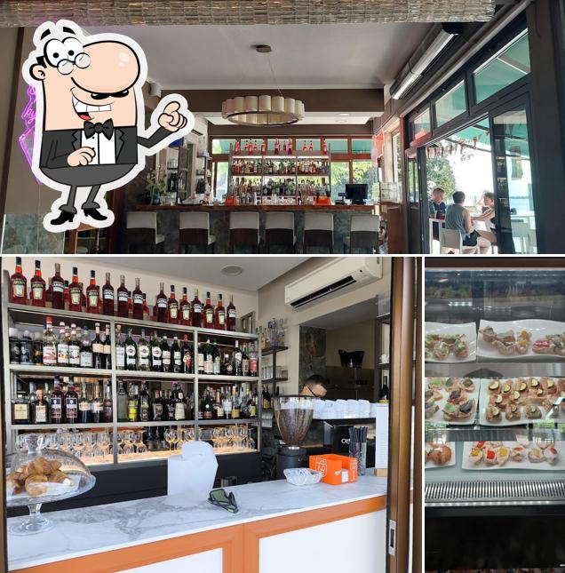 Gli interni di Riviera bistrot