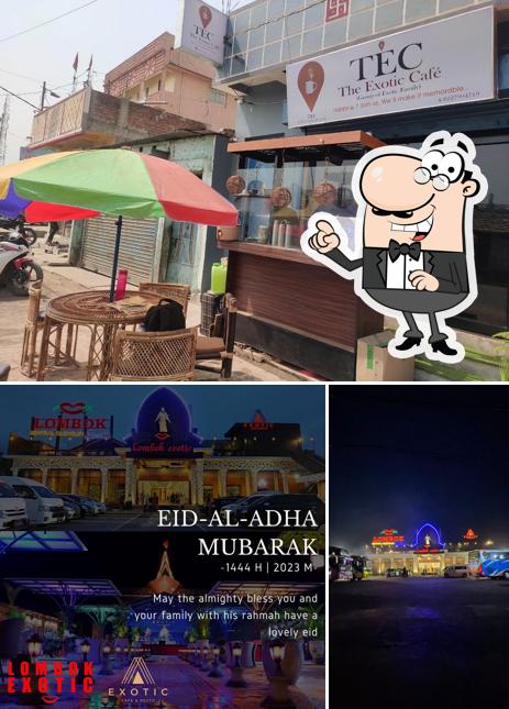 Enjoy the view outside The Exotic Cafe