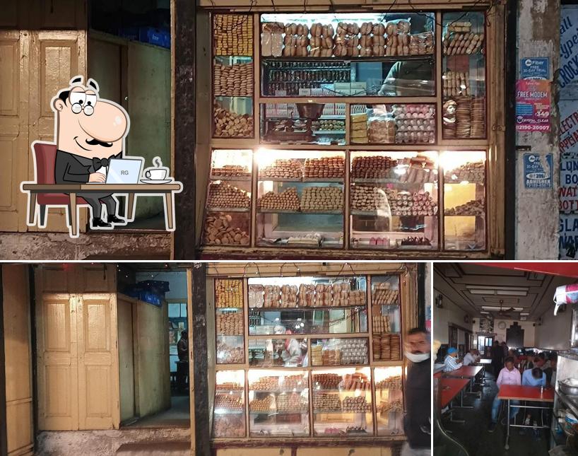 The interior of Sharma Bakery