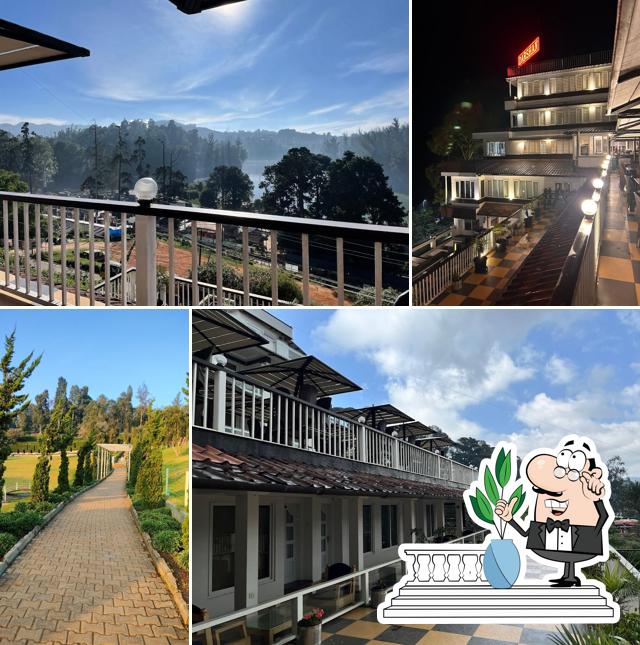 You can get some fresh air outside Hotel Darshan