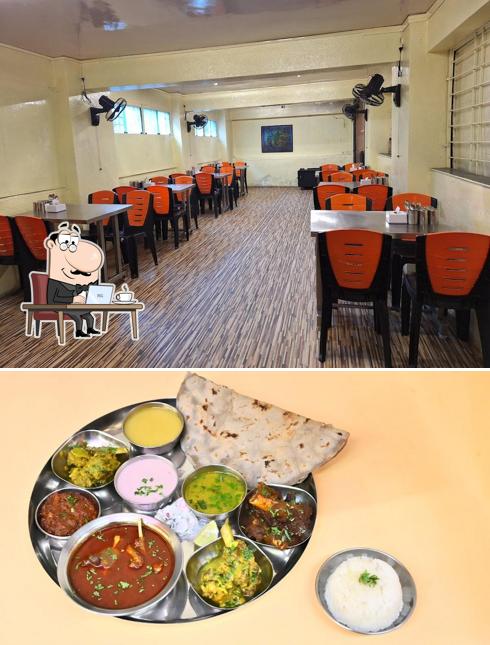 The interior of Raudra Bhairavi Restaurant