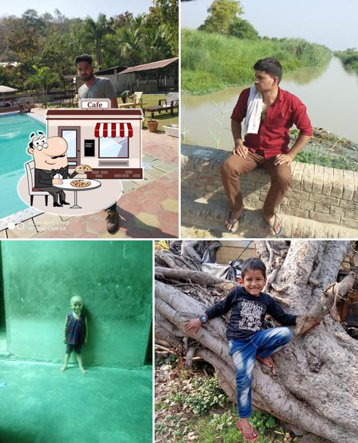 The exterior of Brijwasi hotel and restaurant , hathras