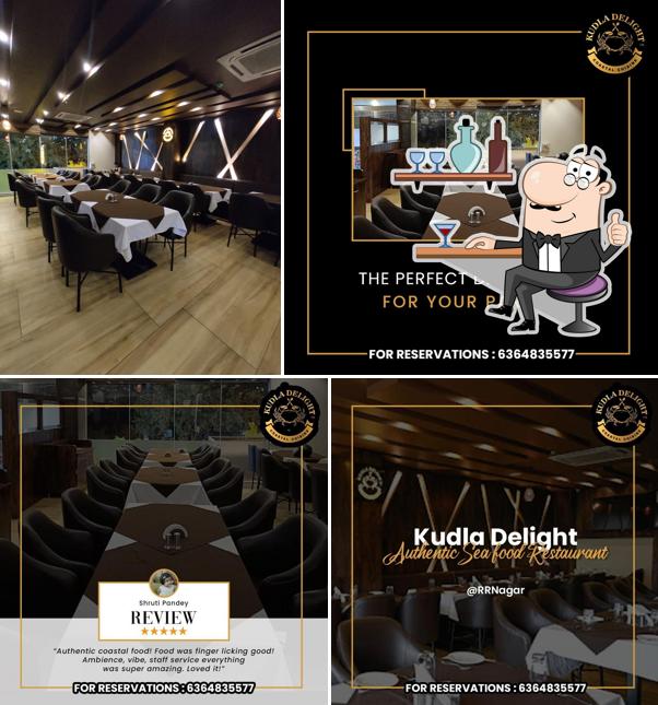The interior of Kudla Delight - Best Seafood Restaurant in Bangalore
