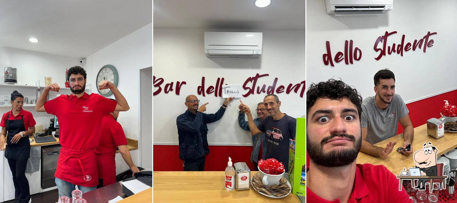 Gli interni di Bar dello Studente