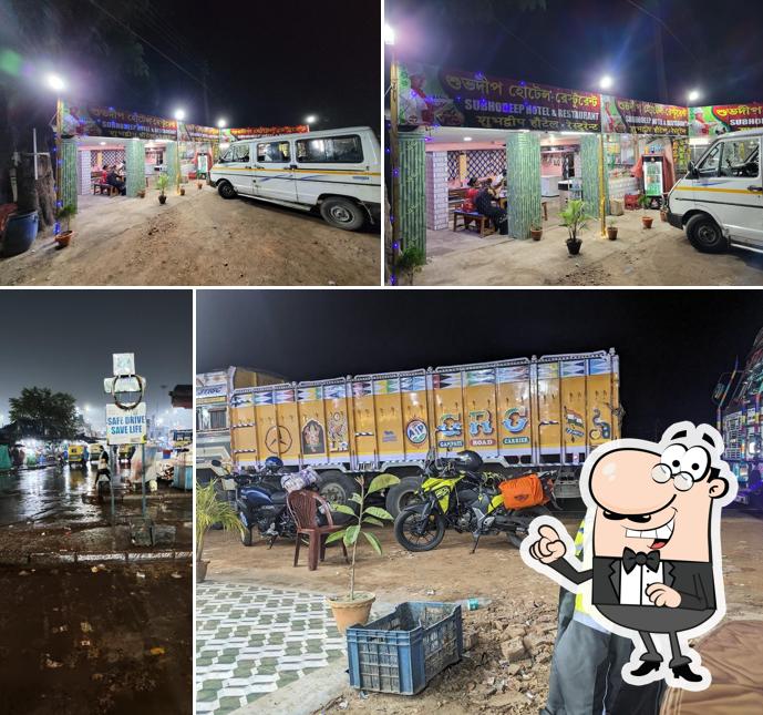 The exterior of Subhodeep Hotel