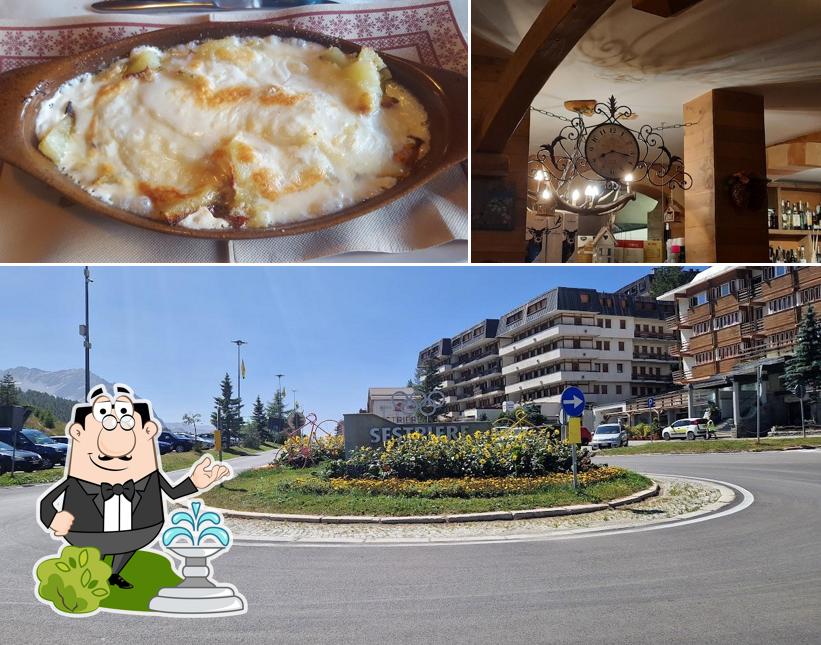 Questa è la foto che presenta la esterno e cibo di Ristorante Pizzeria Da Costa