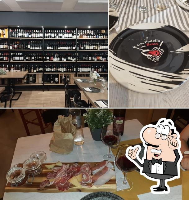 Gli interni di Dalla Padella alla Brace