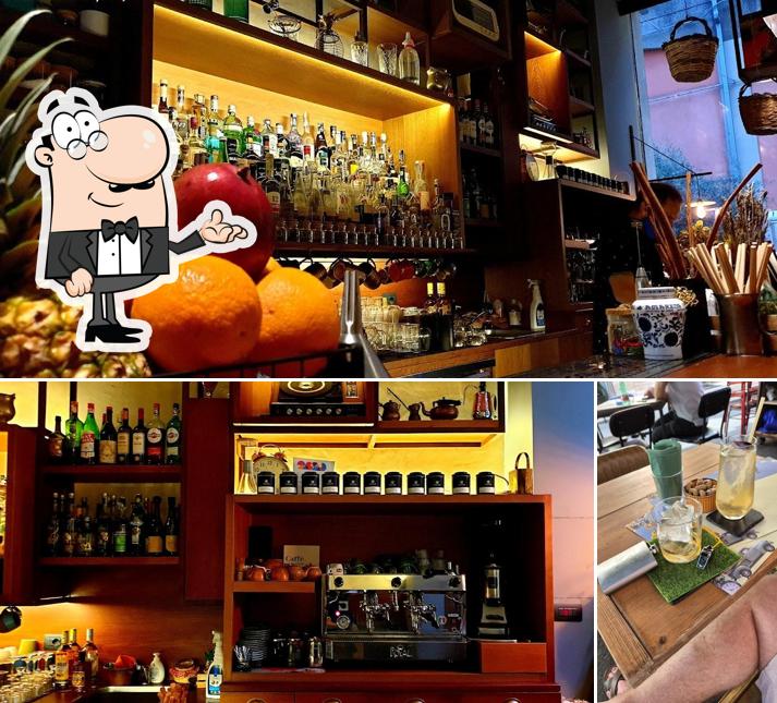 Dai un'occhiata agli interni di Collage Boutique Bar