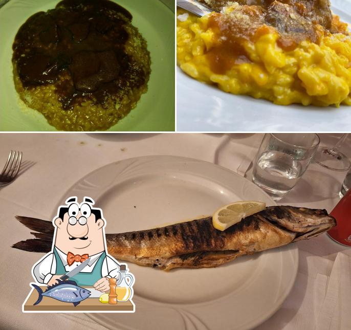 Salmone grigliato al Hostaria da Beppe