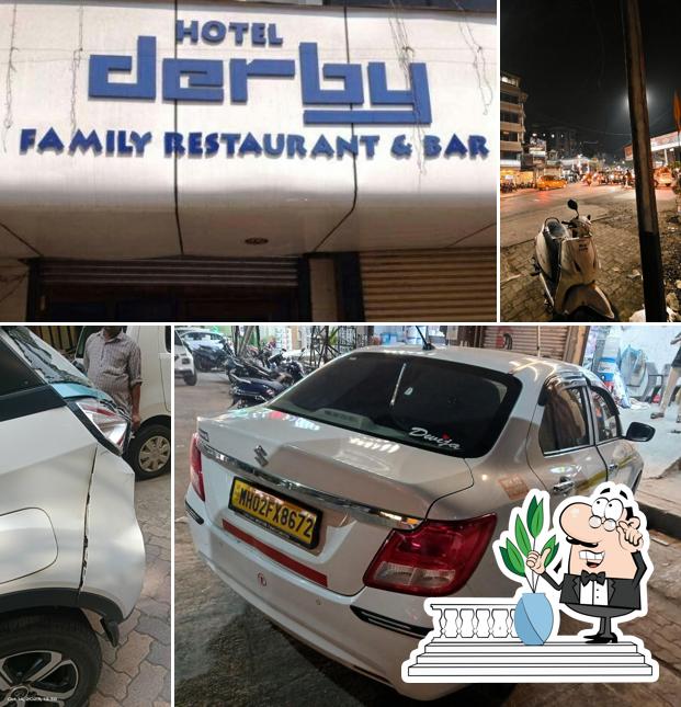 The exterior of Hotel Derby