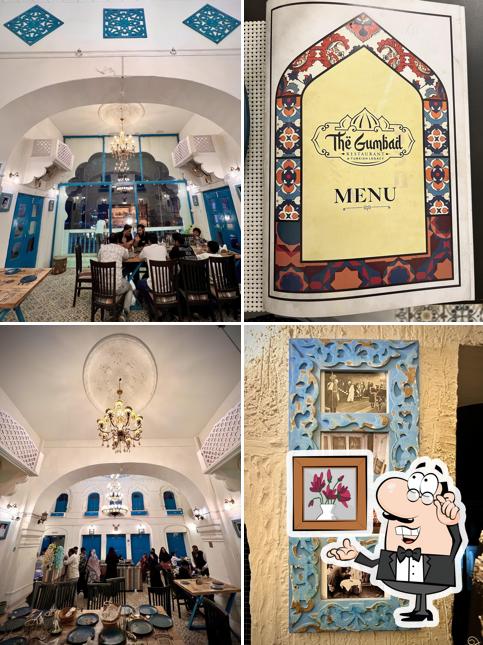 The interior of The Gumbad Restaurant