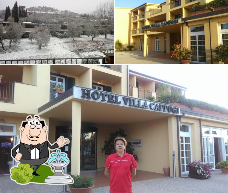 Goditi la vista dall'area esterna di Grand Hotel Villa Cappugi