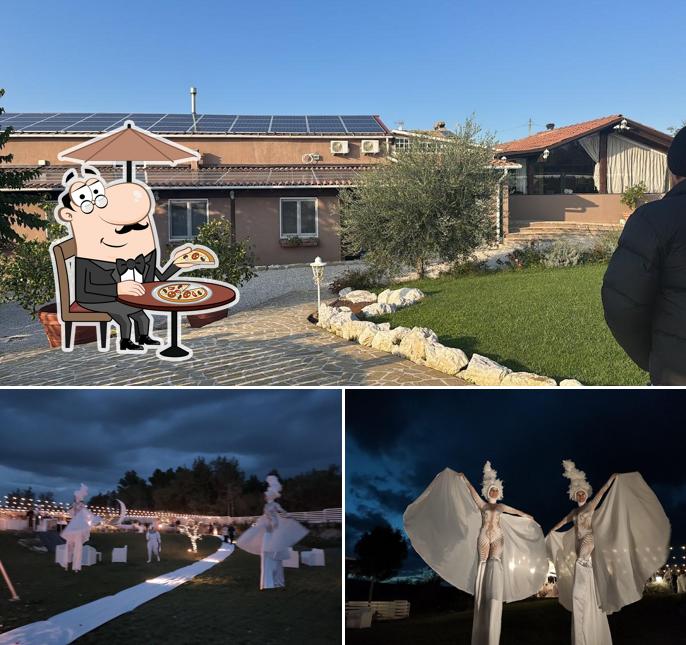 La esterno e nozze del ristorante