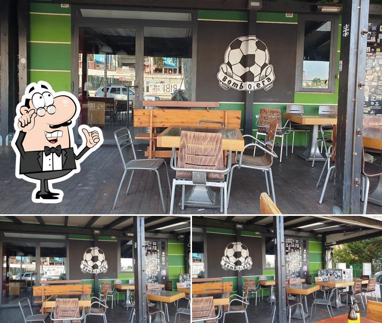 Gli interni di Bombonera Pub