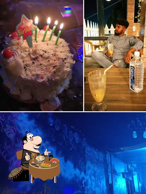 The photo of food and exterior at Kinetic Gastropub n Lounge